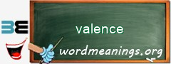 WordMeaning blackboard for valence